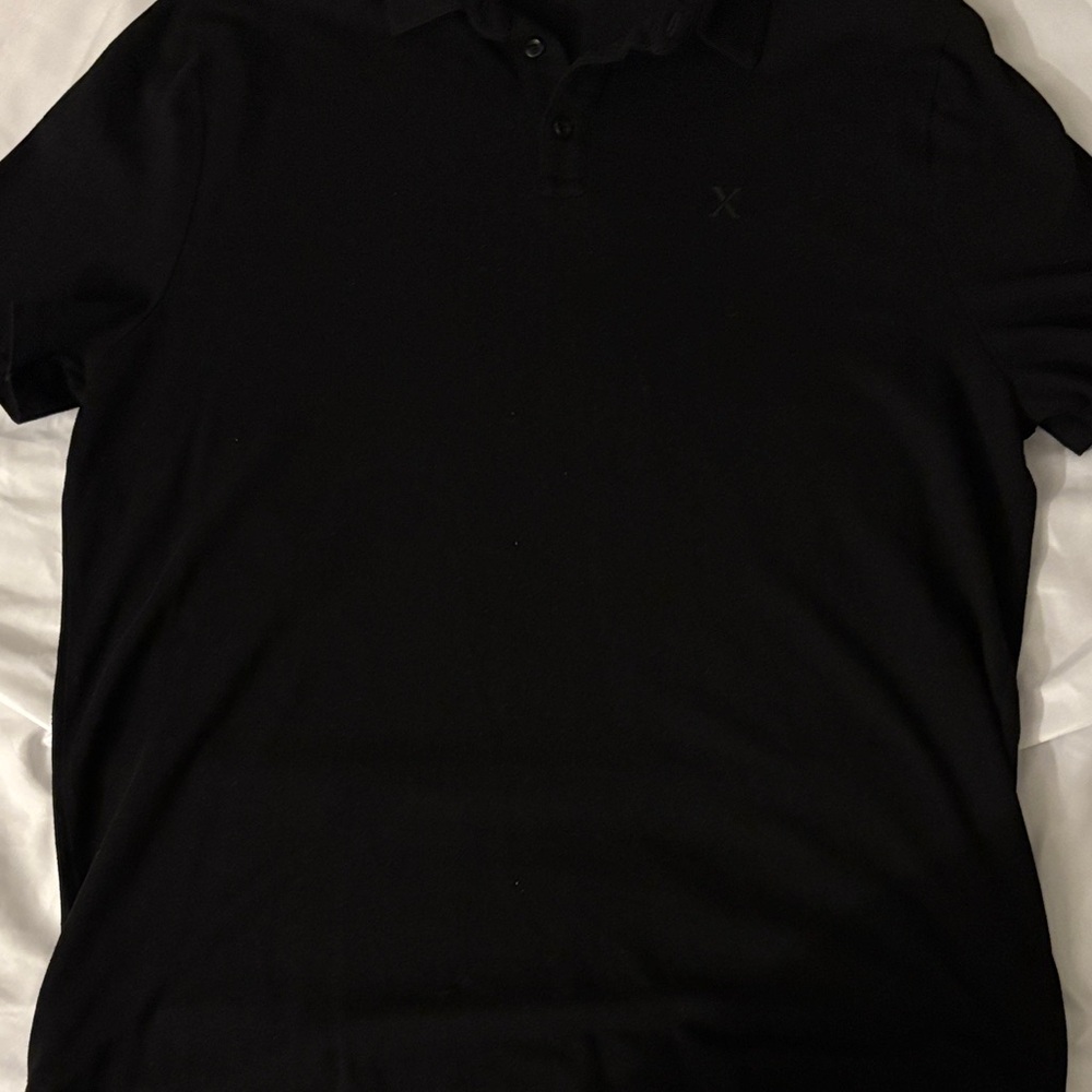 Express Men’s Black Polo Shirt with Subtle Logo